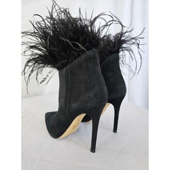 MICHAEL Michael Kors Whitby Feather Shooties Heels Boots Black Size 6 NWT - Picture 6 of 7